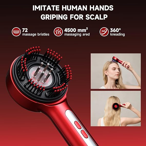 Red Light Therapy Scalp Massage Comb